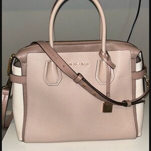 Michael Kors Blush and Cream Satchel